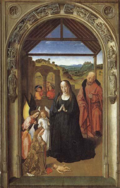 Dieric Bouts The Annunciation,The Visitation,THe Adoration of theAngels,The Adoration of the Magi Sweden oil painting art